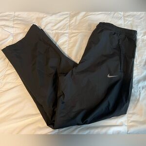 Nike Golf Storm Fit Pants Mens XL Black Windbreaker Waterproof Ankle Zip EUC